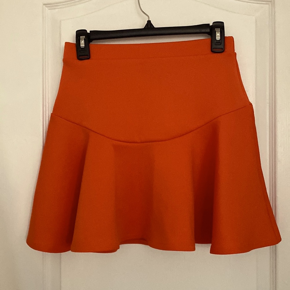 Asos deep orange mini skirt